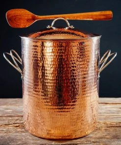 Sertodo Copper Home Goods Big, Beautiful Recycled Copper Stock Pot