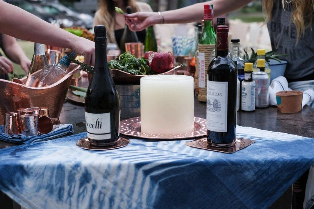 Sertodo Copper Napa Recycled Copper Square Coaster Sertodo Copper Napa Recycled Copper Square Coaster