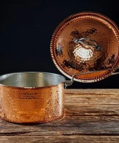 Sertodo Copper 2.5 Qt Recycled Copper Sauce Pot