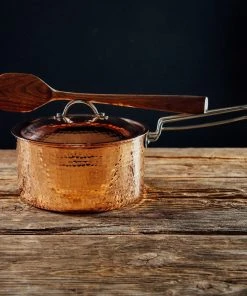 Sertodo Copper 2.5 Qt Recycled Copper Sauce Pot