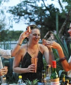 Sertodo Copper Copper Tequilero Shot Cup Flight Set Kitchen + Dining