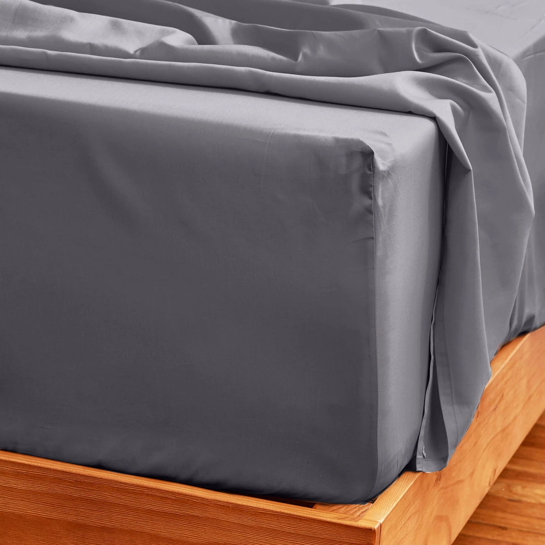 Looma Sateen Sheet Set - Slate 3 Looma Sateen Sheet Set - Slate