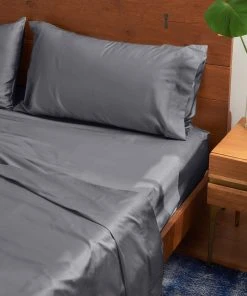 Looma Sateen Sheet Set - Slate