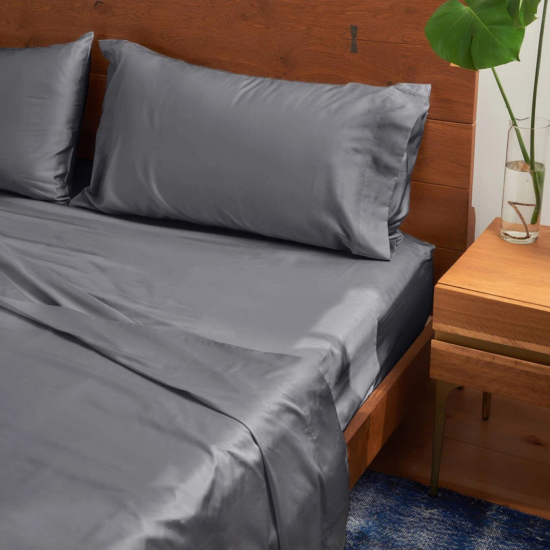 Looma Sateen Sheet Set - Slate 2 Looma Sateen Sheet Set - Slate