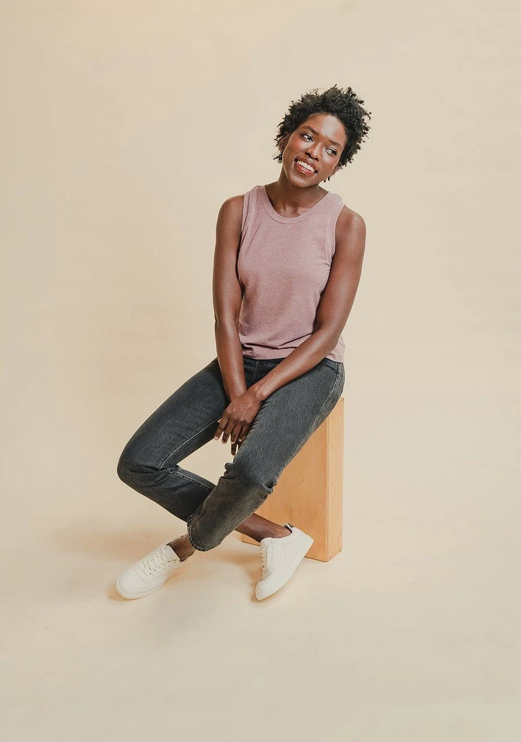 Poplinen Best Sellers Shirley Bamboo Tank Top - Rose 1 Poplinen Best Sellers Shirley Bamboo Tank Top - Rose