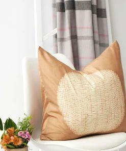 Studio Variously Shunya Silk Throw Pillow - Gold