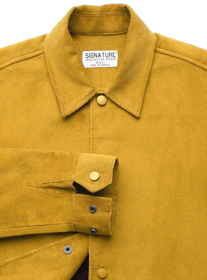 Signature Innovation Group Men's Johnny Corduroy Lined Jacket - Mustard 5 Signature Innovation Group Men's Johnny Corduroy Lined Jacket - Mustard