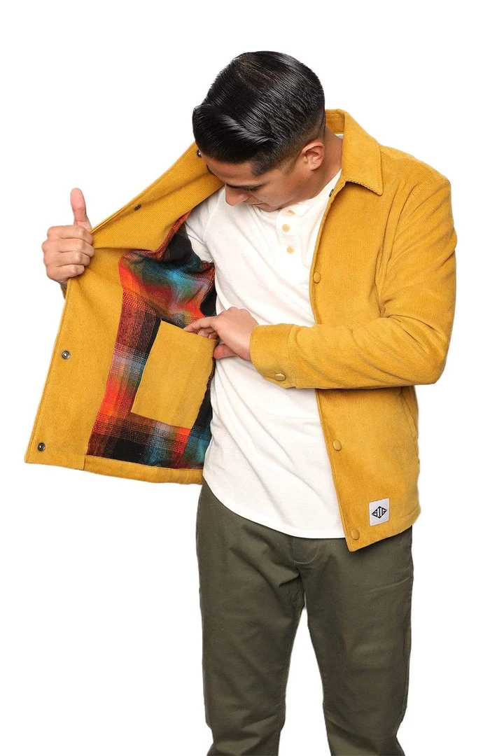 Signature Innovation Group Men's Johnny Corduroy Lined Jacket - Mustard 1 Signature Innovation Group Men's Johnny Corduroy Lined Jacket - Mustard