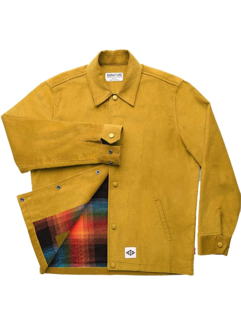 Signature Innovation Group Men's Johnny Corduroy Lined Jacket - Mustard 3 Signature Innovation Group Men's Johnny Corduroy Lined Jacket - Mustard
