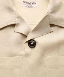 Signature Innovation Group Men's Safari Hemp Shirt - Bone 14 Signature Innovation Group Men's Safari Hemp Shirt - Bone