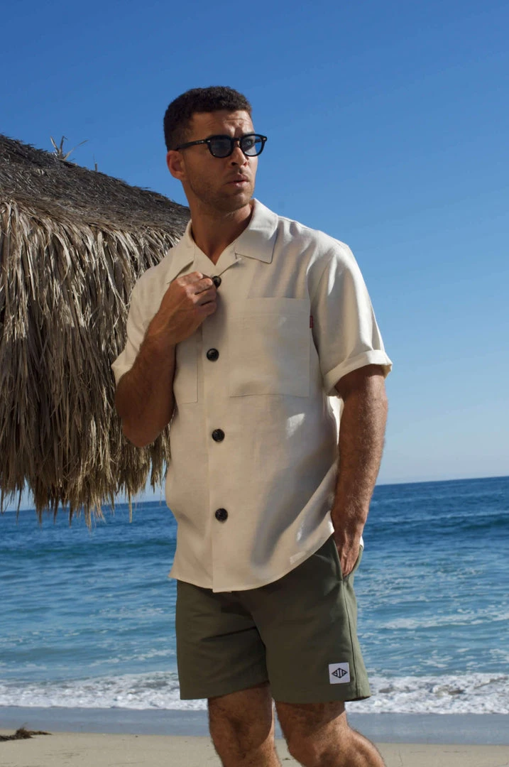 Signature Innovation Group Men's Safari Hemp Shirt - Bone 1 Signature Innovation Group Men's Safari Hemp Shirt - Bone