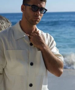 Signature Innovation Group Men's Safari Hemp Shirt - Bone 12 Signature Innovation Group Men's Safari Hemp Shirt - Bone