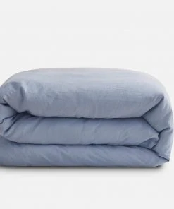 Sijo Best Sellers French Linen Duvet Cover - Sky