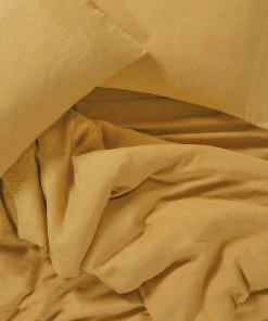 Sijo Home Goods French Linen Duvet Cover - Turmeric