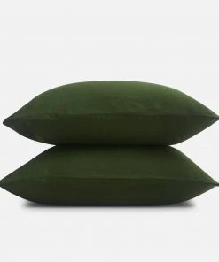 Sijo Best Sellers French Linen Pillowcase Set - Forest