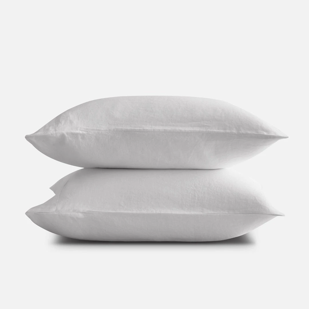 Sijo French Linen Pillowcase Set - Snow Home Goods 1 Sijo French Linen Pillowcase Set - Snow Home Goods