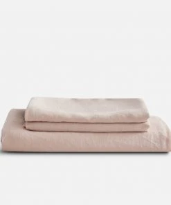 Sijo French Linen Sheet Set - Blush