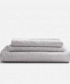 Sijo Best Sellers French Linen Sheet Set - Fog