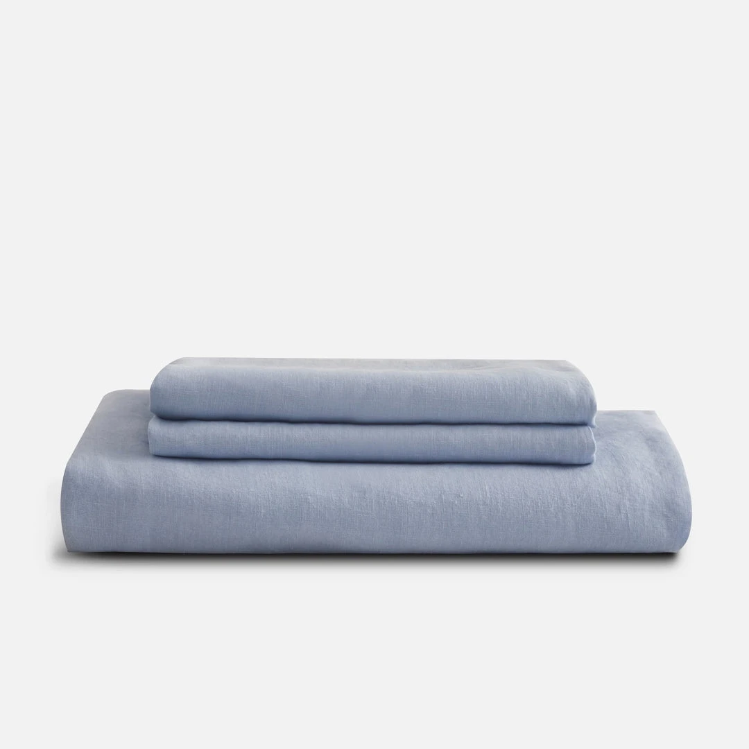 Sijo French Linen Sheet Set - Sky Best Sellers 1 Sijo French Linen Sheet Set - Sky Best Sellers