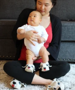 Silk Road Bazaar Wool Baby Booties - Fish