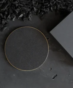 Slash Objects Recycled Brass + Rubber Trivet - Black