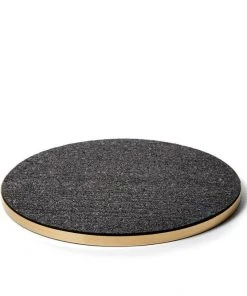 Slash Objects Recycled Brass + Rubber Trivet - Black