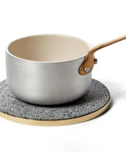 Slash Objects Recycled Brass + Rubber Trivet - Gris Kitchen + Dining
