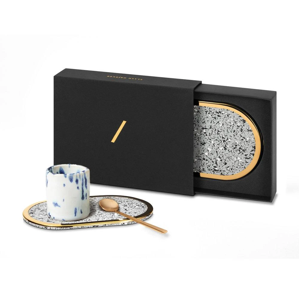 Slash Objects Office Accessories Ring Recycled Rubber Coaster Set - Gris 4 Slash Objects Office Accessories Ring Recycled Rubber Coaster Set - Gris