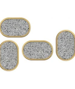 Slash Objects Office Accessories Ring Recycled Rubber Coaster Set - Gris 8 Slash Objects Office Accessories Ring Recycled Rubber Coaster Set - Gris