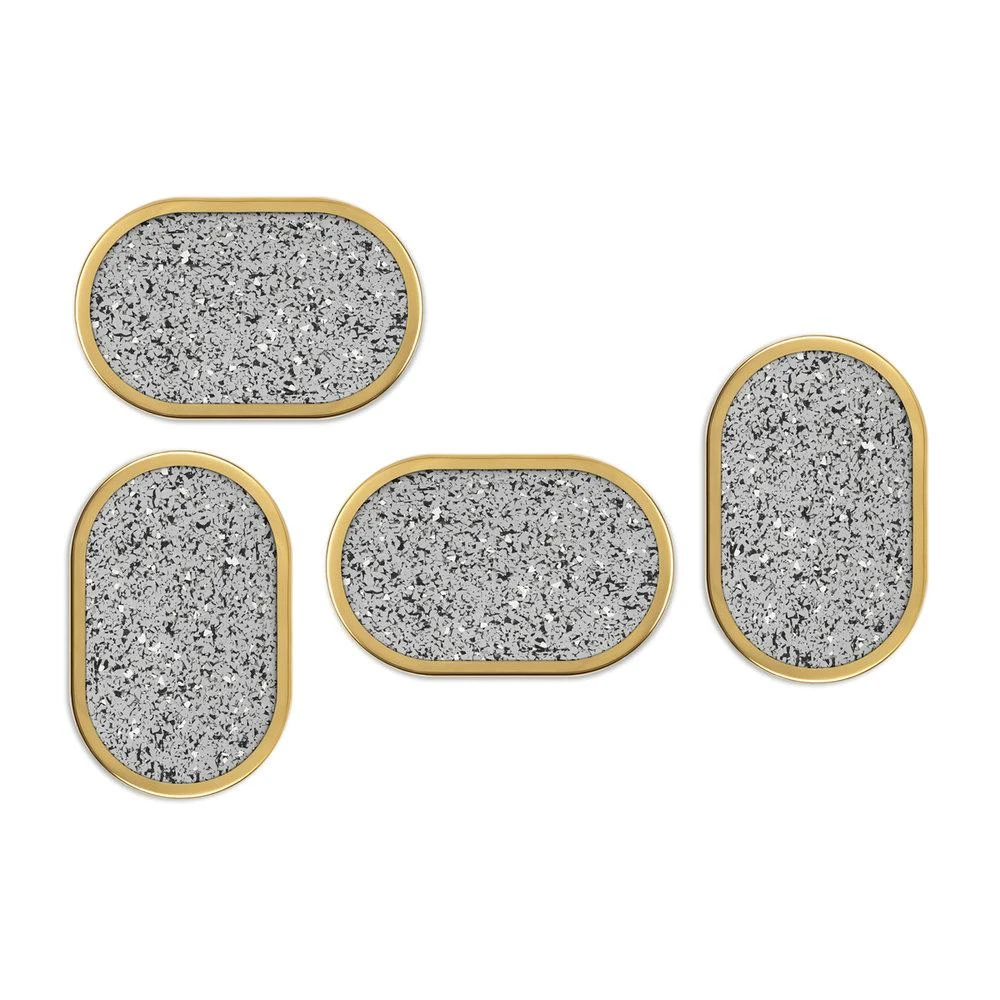 Slash Objects Office Accessories Ring Recycled Rubber Coaster Set - Gris 3 Slash Objects Office Accessories Ring Recycled Rubber Coaster Set - Gris