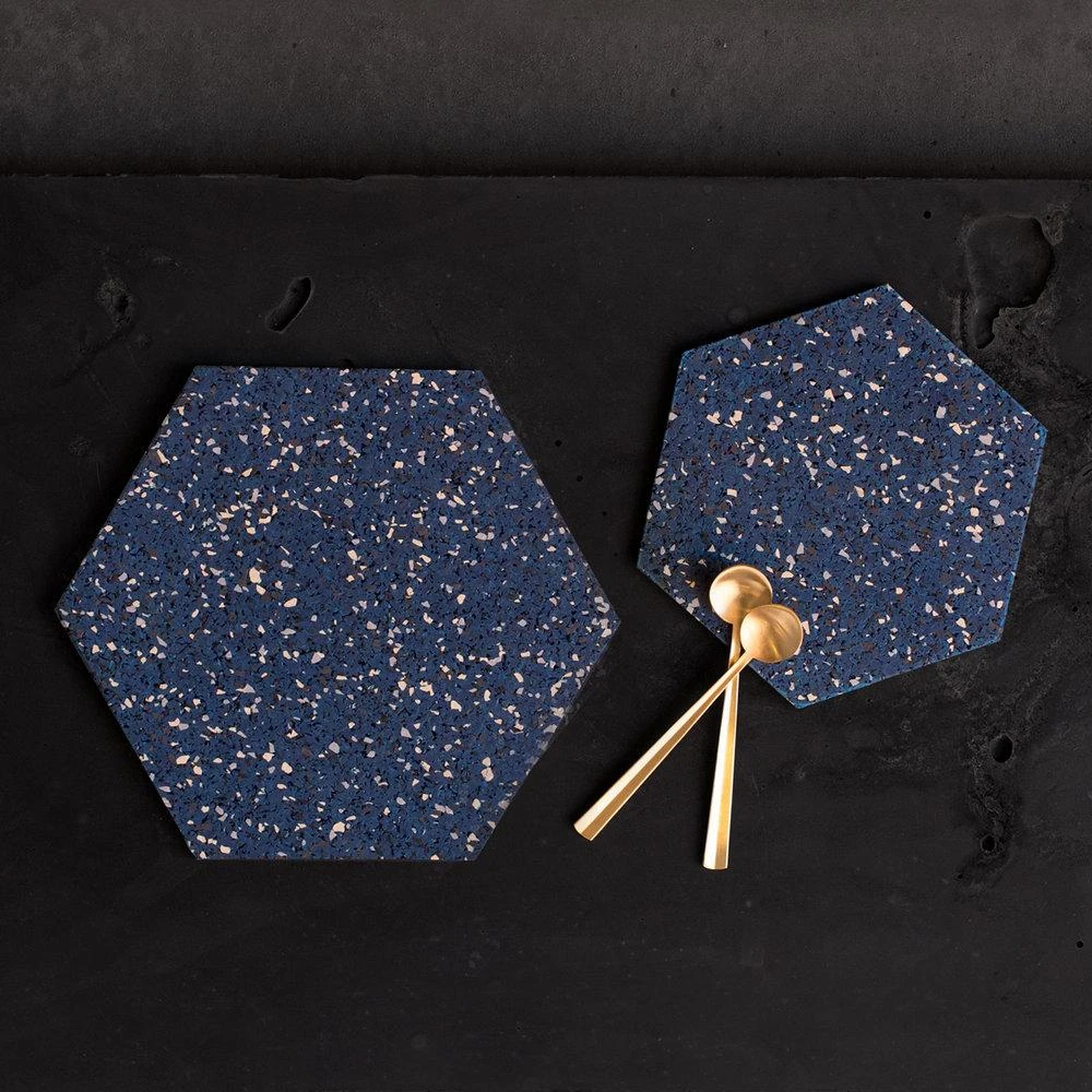 Slash Objects Hex Recycled Rubber Trivet Set - Royal Best Sellers 5 Slash Objects Hex Recycled Rubber Trivet Set - Royal Best Sellers