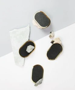 Slash Objects Ring Recycled Rubber Coaster Set - Black