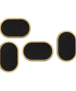 Slash Objects Ring Recycled Rubber Coaster Set - Black