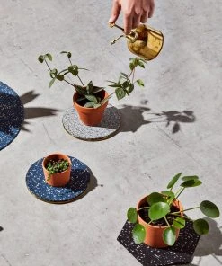 Slash Objects Kitchen + Dining Recycled Brass + Rubber Trivet - Royal