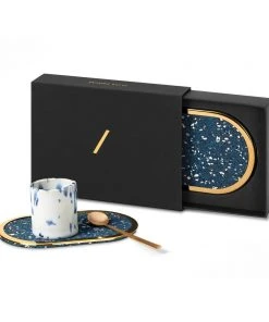 Slash Objects Ring Recycled Rubber Coaster Set - Royal