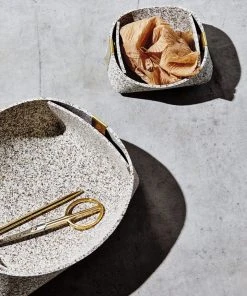 Slash Objects Best Sellers Recycled Rubber + Brass Basket Set - Sand