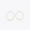 Nisolo Best Sellers Small Upcycled Brass Hoop Earrings