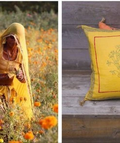 Soil To Studio Best Sellers Aditi Linen Throw PIllow Cover - Yellow 15 Soil To Studio Best Sellers Aditi Linen Throw PIllow Cover - Yellow