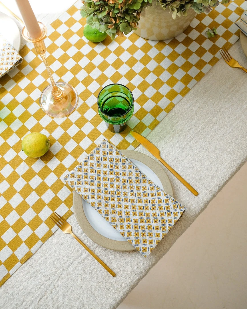 Soil To Studio Kitchen + Dining Divya Linen Table Runner 2 Soil To Studio Kitchen + Dining Divya Linen Table Runner