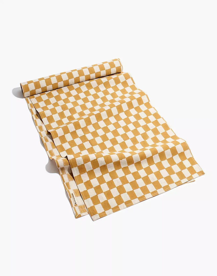 Soil To Studio Kitchen + Dining Divya Linen Table Runner 1 Soil To Studio Kitchen + Dining Divya Linen Table Runner