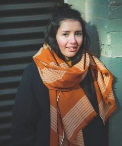 Soil To Studio Natasha Color Blocked Merino Scarf Accessories