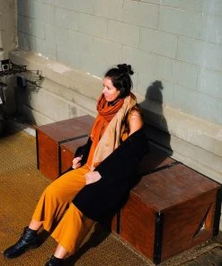 Soil To Studio Pragati Color Blocked Merino Scarf