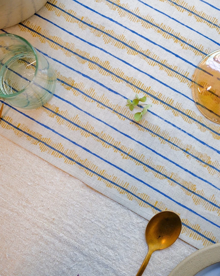 Soil To Studio Kitchen + Dining Sanya Linen Table Runner 2 Soil To Studio Kitchen + Dining Sanya Linen Table Runner