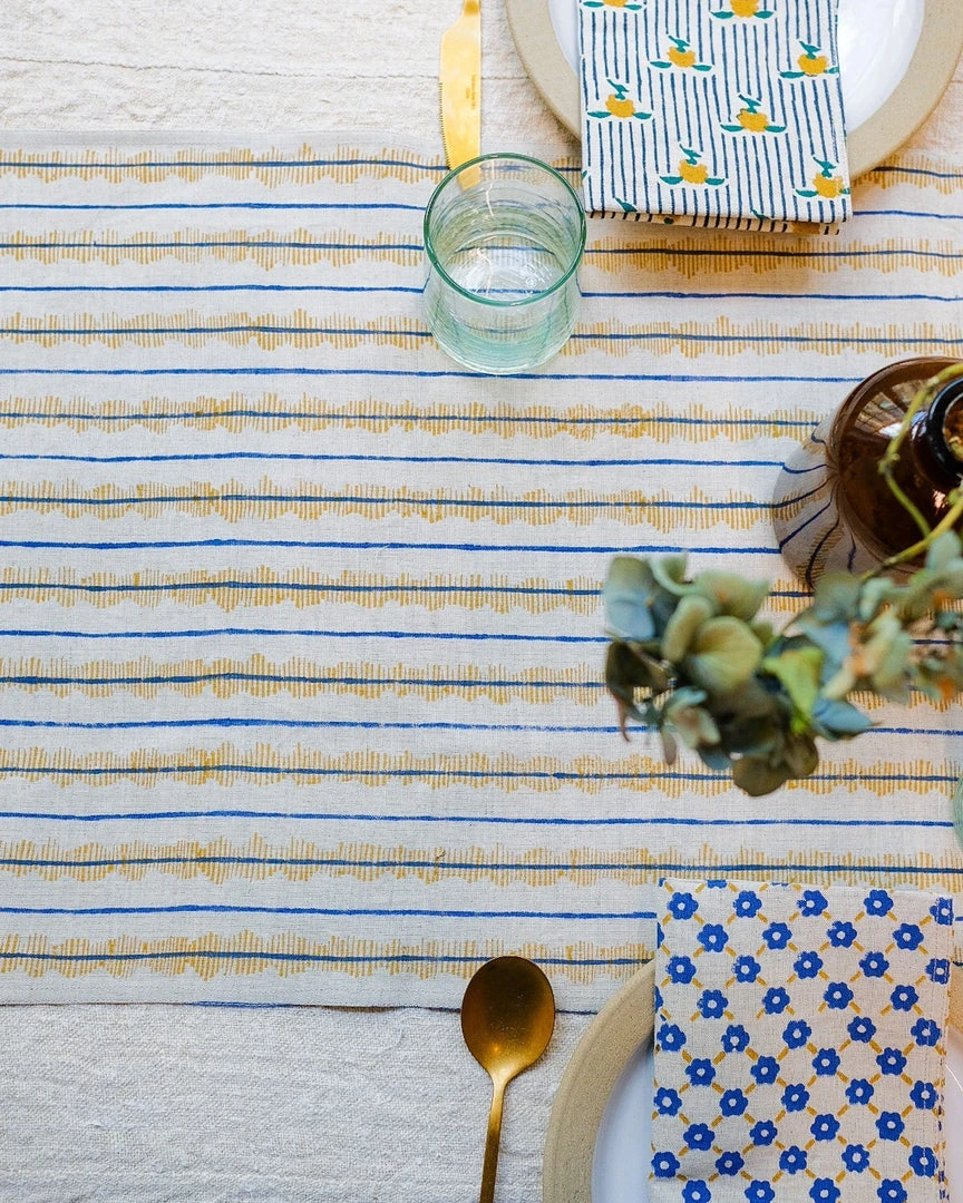 Soil To Studio Kitchen + Dining Sanya Linen Table Runner 1 Soil To Studio Kitchen + Dining Sanya Linen Table Runner