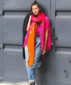 Soil To Studio Sushmita Color Blocked Merino Scarf Accessories
