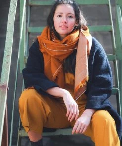 Soil To Studio Sushmita Color Blocked Merino Scarf Accessories