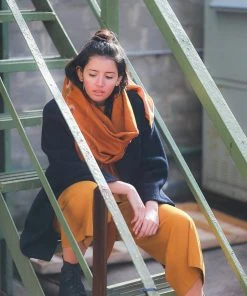 Soil To Studio Sushmita Color Blocked Merino Scarf Accessories