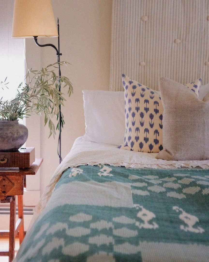 Soil To Studio Tanvi Ikat Throw Blanket Home Goods 1 Soil To Studio Tanvi Ikat Throw Blanket Home Goods