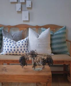 Soil To Studio Zara Upcycled Hemp Throw Pillow Cover