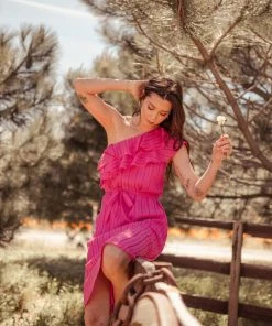 Valani Sokha Banana Midi Dress - Lilac Rose Special Occasion 9 Valani Sokha Banana Midi Dress - Lilac Rose Special Occasion